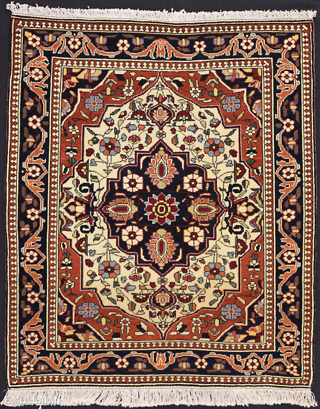 Teppich Persischer Antiker Kashan Mohtasham n°:67167423
